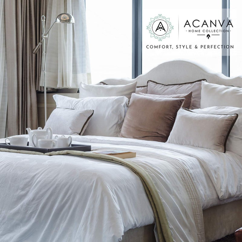 Acanva Fluffy Pillow Insert for Bed Sleeping, Decorative Stuffer Cushion Sham Filler, Queen 20x30 (Pack of 1), White - Image 4
